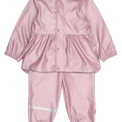 Regntøj Metallisk PU m. Seler - Mauve Shadows - 110