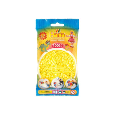 Hama Perler Midi 1000 stk Pastel Gul (207-43)