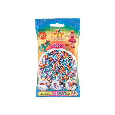 Hama Perler Midi 1000 stk Stribet Mix 90 (207-90)