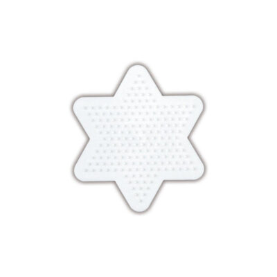 Hama Perleplade Midi - Stjerne Lille 9x10cm - Hvid (270)
