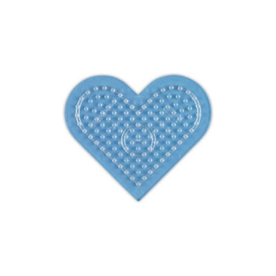 Hama Perleplade Midi - Hjerte Lille 8x7 cm - Gennemsigtig (236TR)