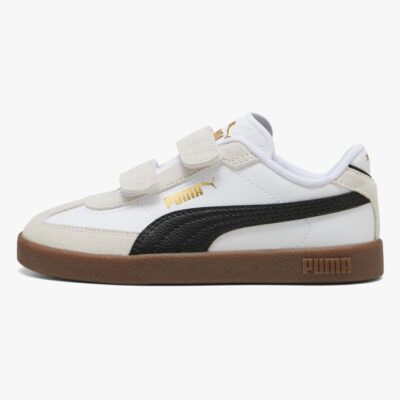 Puma Club II Era V PS Sneakers, White/Black, 33