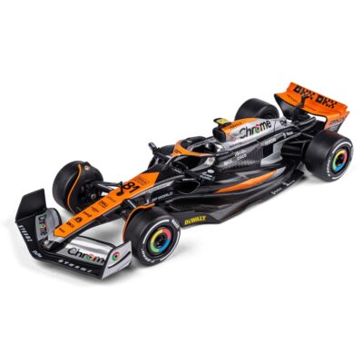 Modelbil - Formel 1 McLaren - Sort/Orange - Racerbil nr 81