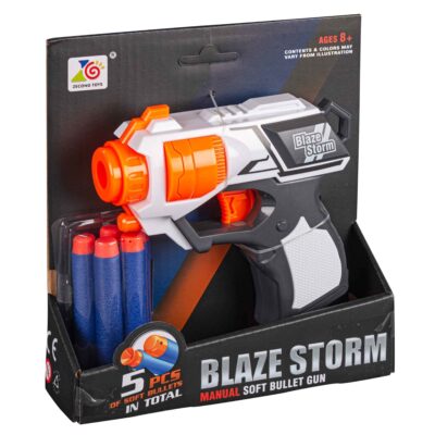 Blaze Storm Softbullet pistol - Hvid