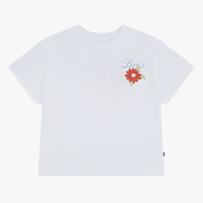 Levi's LVG Floral Oversized T-shirt, Bright White, 152