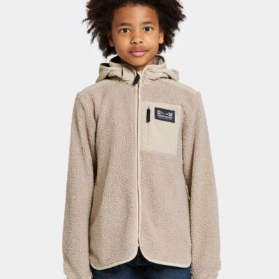 Didriksons Exa Fleecetrøje, Beach Beige, 120