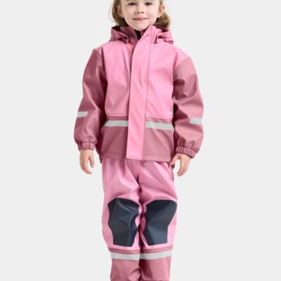 Didriksons Regntøj m. Fleece - PU - Boardman - Light Heather Pin