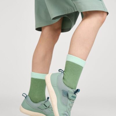 Reima Telmin Jr Barefoot Sneakers, Stone Green, 31