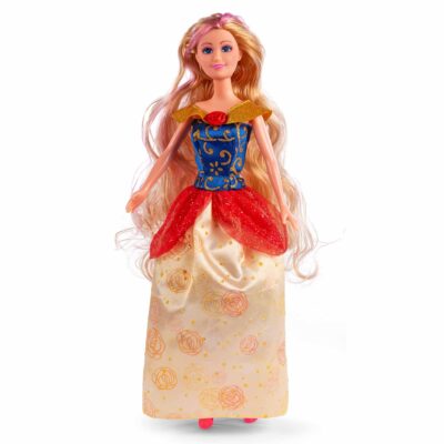 Judith eventyrprinsesse 29 cm - Prinsessedukke med gul kjole