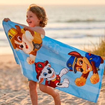 Paw Patrol Strandhåndklæde, Lyseblå