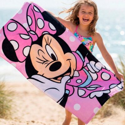 Disney Minnie Mouse Håndklæde 100% Bomuld, Pink