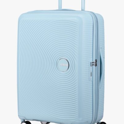 American Tourister Soundbox Spinner Kuffert 71,5L, Pastel Blue