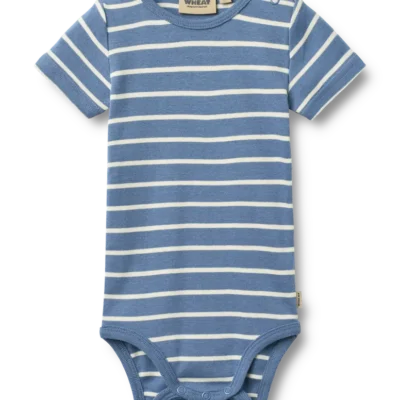 Edvald Kortærmet Body - Blue Stripe - 80
