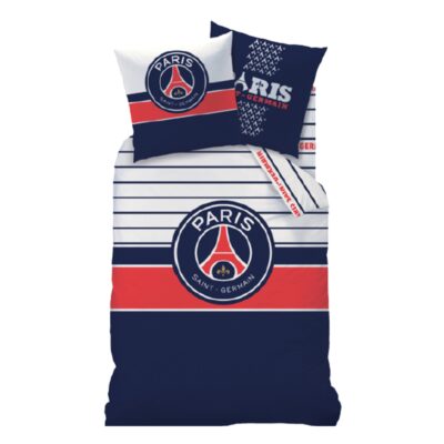 PSG sengetøj - 100% bomuld - Børnesengetøj 140x200 cm - Paris Saint Germain sengetøj