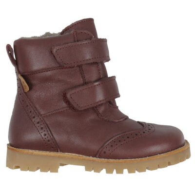 Pom Pom Vinterstøvler - Broque Velcro Boot Tex - Deep Rouge m. F