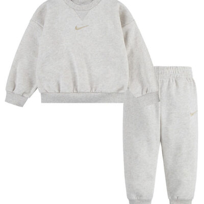 Nike Sweatsæt - Sweatshirt/Sweatpants - Pale Ivory Heather