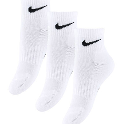 Nike Ankelstrømper - Cushioned - Dri-Fit - 3-pak - Hvid