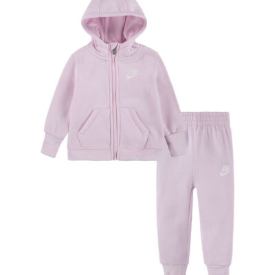 Nike Sweatsæt - Cardigan/Sweatpants - Pink Foam