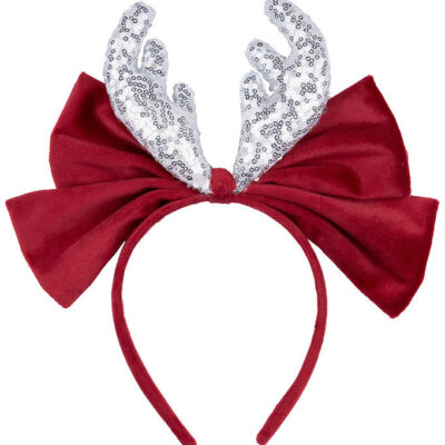 Meri Meri Hårbøjle - Velvet Bow Antlers