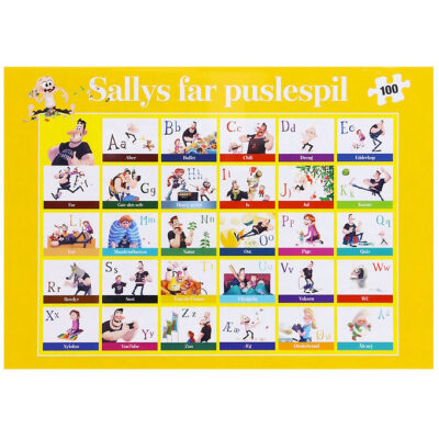 Forlaget Carlsen Puslespil - 100 Brikker - Sallys Far: ABC