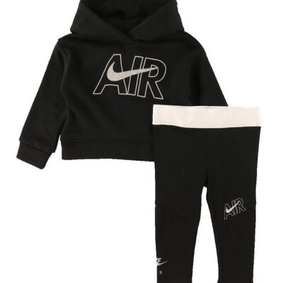 Nike Sæt - Hættetrøje/Leggings - Air - Sort