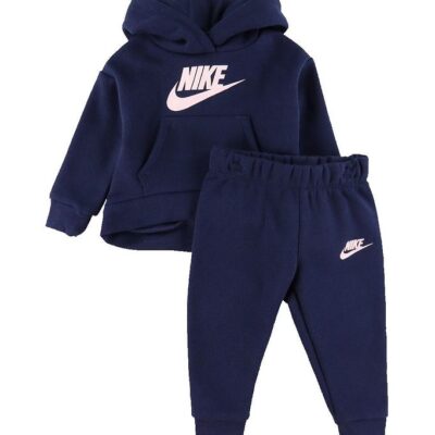 Nike Sweatsæt - Hættetrøje/Sweatpants - Midnight Navy