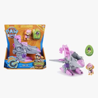 Paw Patrol Figur m. Køretøj Skye Dino Deluxe
