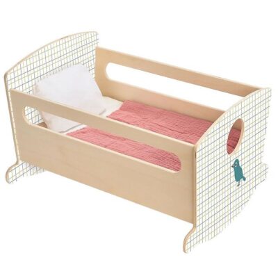 Djeco Dukketilbehør - Vugge - Rocking Bed Blue Night