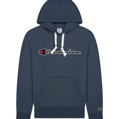 Champion Fashion Hættetrøje - Blå m. Logo
