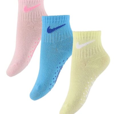 Nike Strømper - 3-pak - Lyserød/Blå/Gul