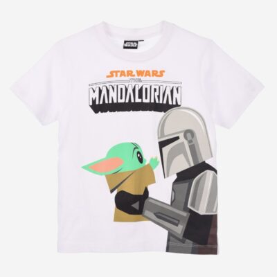 Star Wars Mandalorian T-shirt, Hvid, 116-122