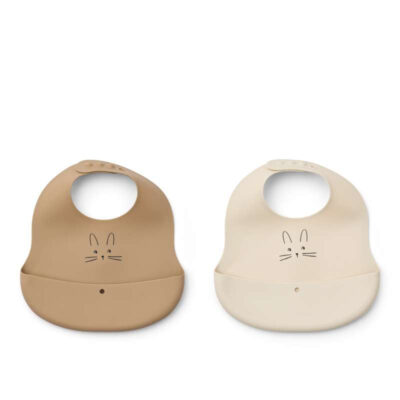 Liewood Ember Hagesmæk - 2-pak - Rabbit/Sandy/Oat