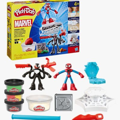 Play-Doh Spider-Man Launch And Slice Battle Legesæt