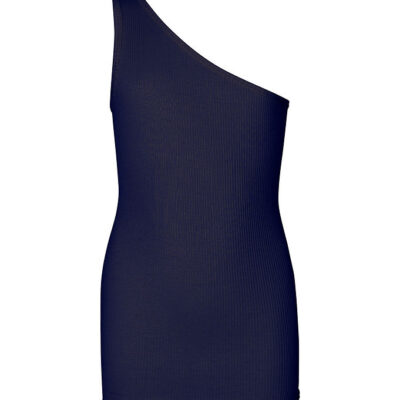 Rosemunde Top - Rib - One Shoulder - Navy