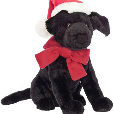 Jellycat Bamse - 22x15 cm - Winter Warmer Pippa Black Labrador