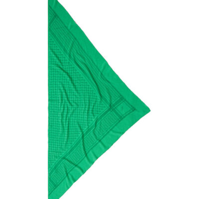 LaLa Berlin Tørklæde - 162x85 - Triangle Trinity - Cra Cra/Grøn