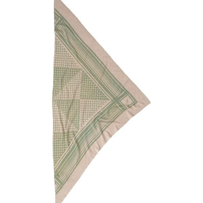 Lala Berlin Tørklæde - 162x85 - Triangle Puzzle - Dune/Sage