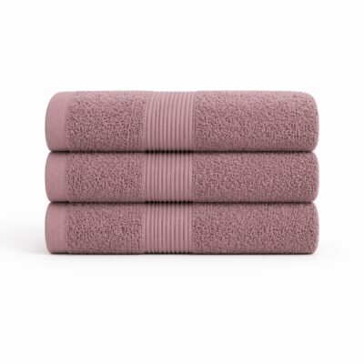 Bomulds håndklæde - 100% bomuld - 50x100 cm - Magnolia - Rosa
