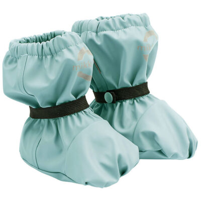 Mikk-Line Overtrækssko m. Fleece - PU - Stone Blue