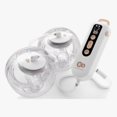 Kinderkraft GentleFlow Elektrisk Brystpumpe Dobbelt Hands-Free, Guldfarvet