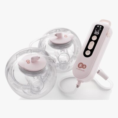 Kinderkraft GentleFlow Elektrisk Brystpumpe Dobbelt Hands-Free, Pink