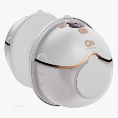 Kinderkraft MamaFlow Elektrisk Brystpumpe Hands-Free, Guldfarvet