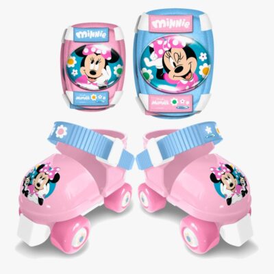 Disney Minnie Mouse Rulleskøjter med Beskyttelsessæt