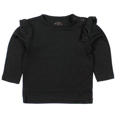 Petit by Sofie Schnoor Bluse - Sort m. Flæser