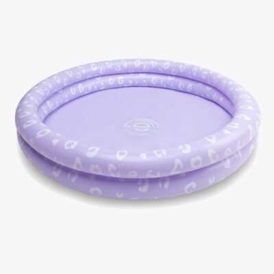 Swim Essentials Badebassin 100 cm, Lila Leopard, Badebassin til børn