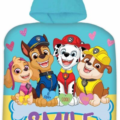 Badeponcho - Børnehåndklæde - Paw Patrol Smile - 50x100 cm - 100% Bomuld