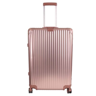 Aluminiums kuffert - Rosa-guld - LARGE - Luksuriøs rejsekuffert med TSA lås