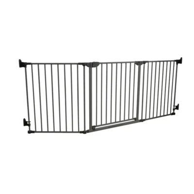 Safe & Care - Skruemonteret Sikkerhedsgitter - 90-210 cm - Grå