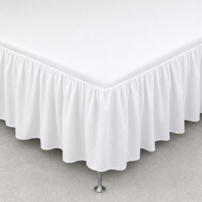 Kappelagen 120x200 cm - 100% blødt bomulds lagen - Hvidt sengekappe by Nordstrand Home