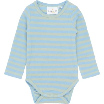 Fro Langærmet Rib Body - Forever Blue Striped - 80